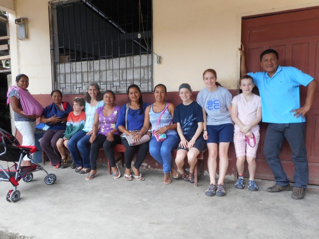 Gatherd with teachers at Dos Rios Church near Tena